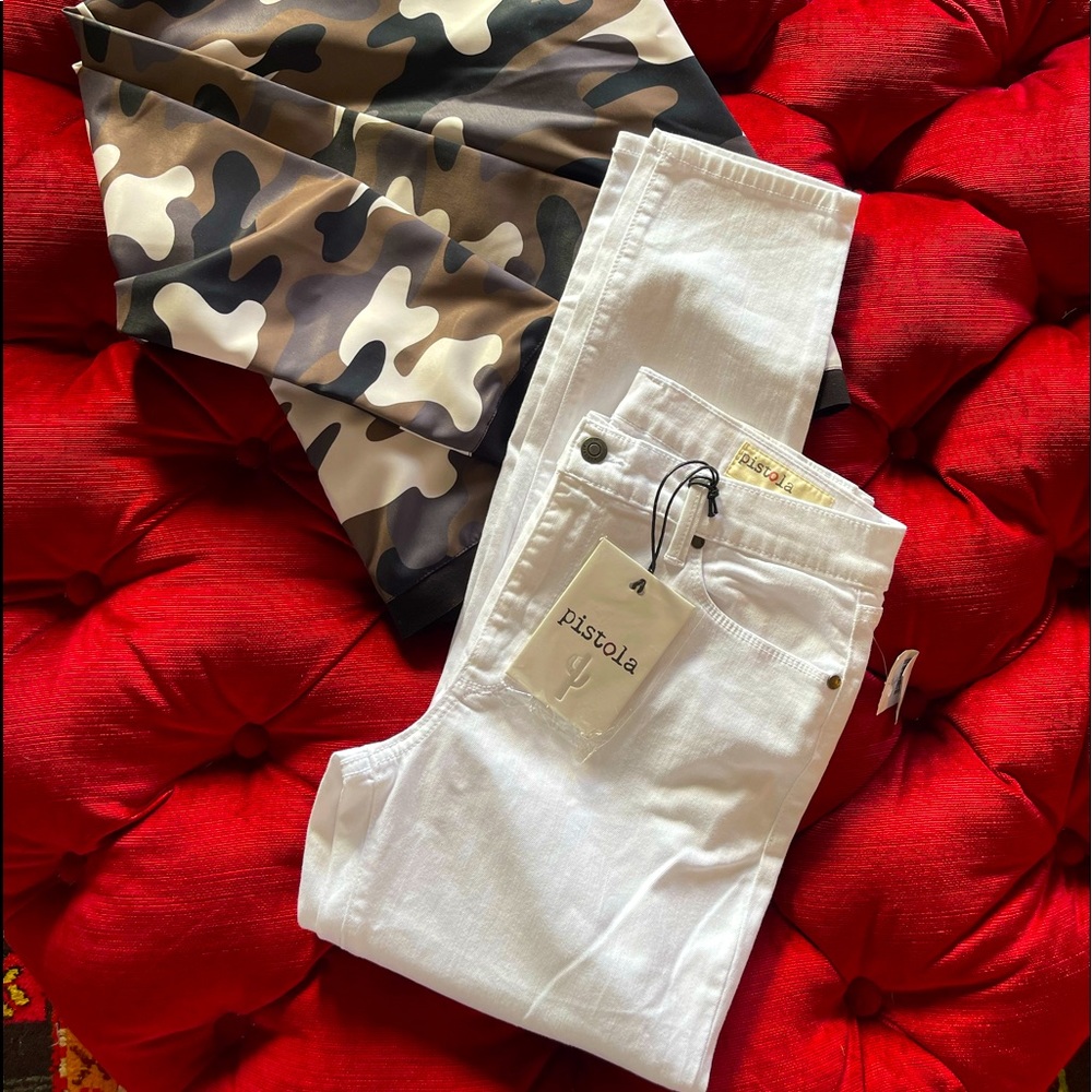 Pistola white stretch jeans - Picture 1 of 4